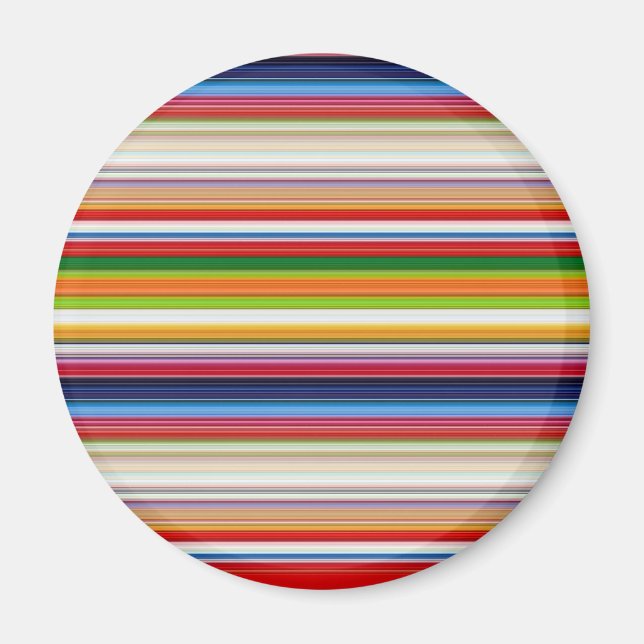 Varma färgglada ränder magnet (Framsidan)