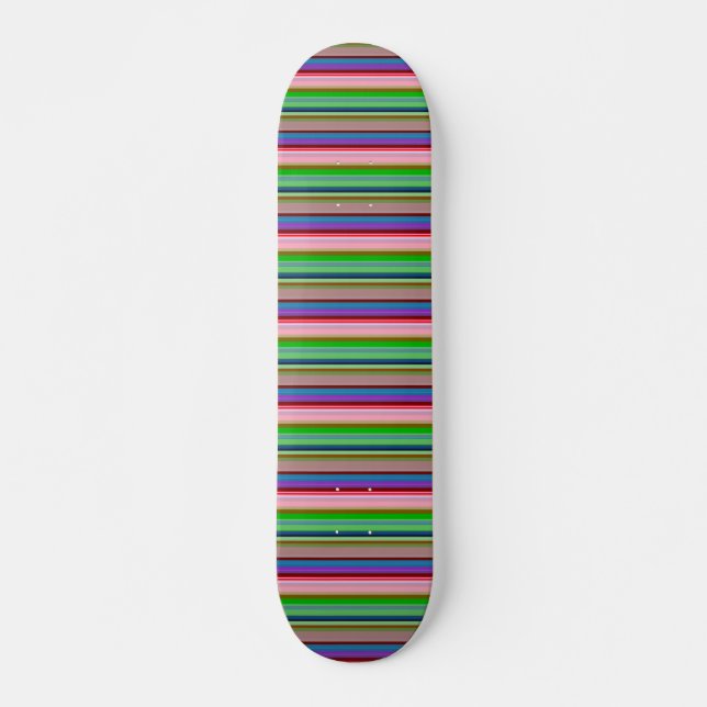 Varma färgglada ränder mini skateboard bräda 18,5 cm (Framsida)