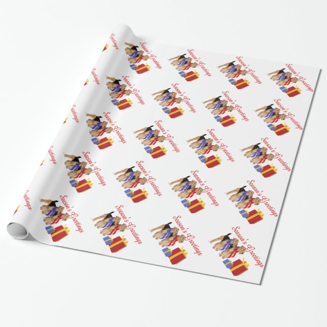 Varma halsdukar presentpapper (Utrullad)