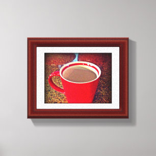 Varma Java Time sträckte kanvastrycket Canvastryck