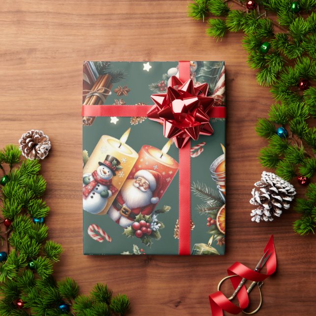 Varma julljus presentpapper (Julgåva)