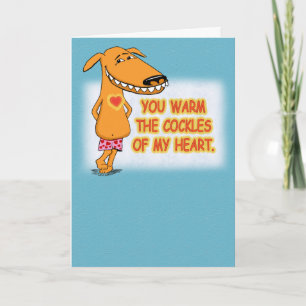 Varma mina hjärtskärmar tack kort