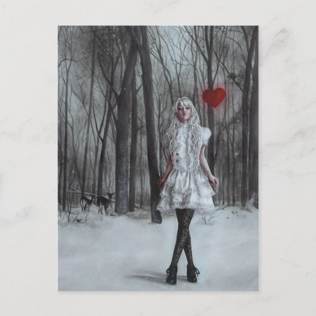 Varma mitt hjärta vykort (Framsida)