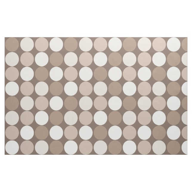 Varma Neutrala Jord Geometriska Cirklar  Tyg (Fat Quarter)