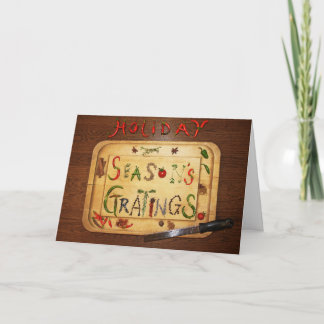 Varma och kryddiga helgdaghälsningar helgkort