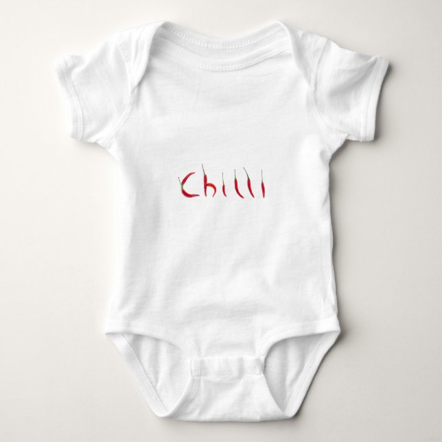 varma och kryddiga röda chilies t-shirt (Framsida)