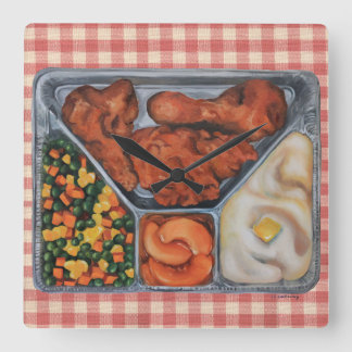 Värma och tjäna som! fyrkantig klocka