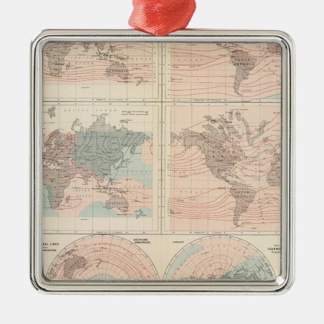 Värma över jordklotet julgransprydnad metall (Framsidan)
