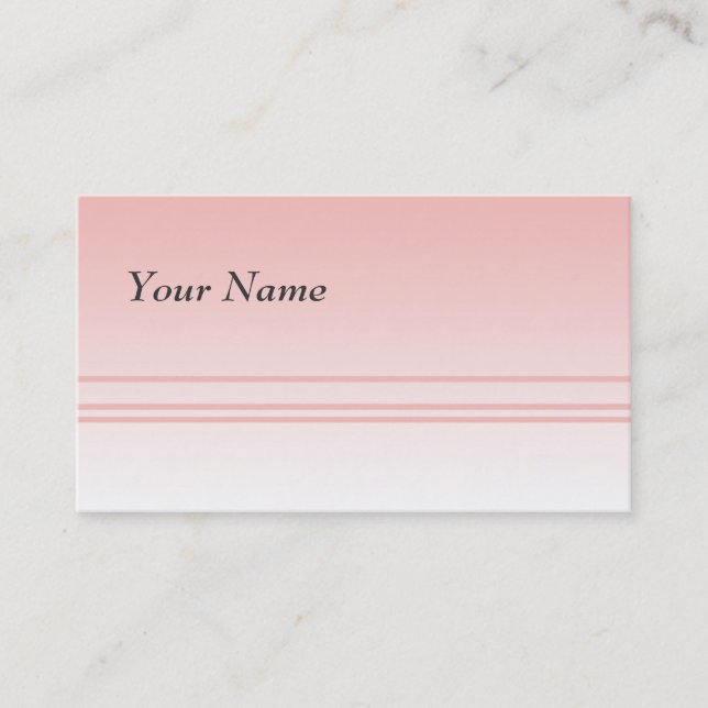 Varma rosor. Enkel elegant design Visitkort (Framsida)