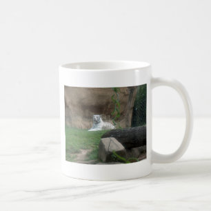 Värma sig vittigern kaffemugg