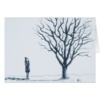 Varma tankar hälsningskort