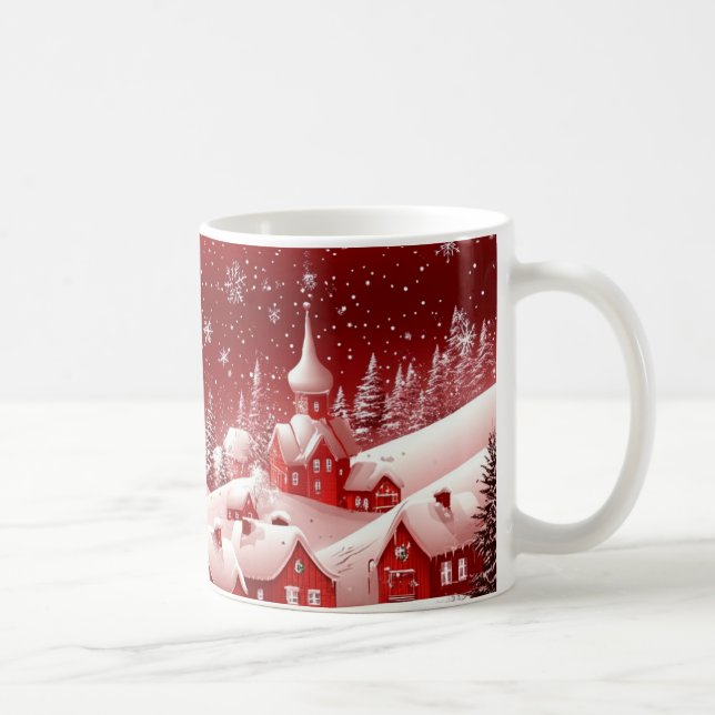 "Varma upp i ett Winter Wonderland!" Kaffemugg (Höger)