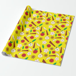 Varmäpplen, kanel, sömlös höstThanksgiving Presentpapper