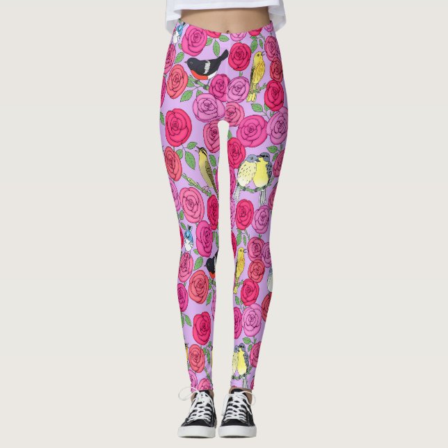 Varmare och ro på lavender Fleece Blanket Leggings (Framsida)