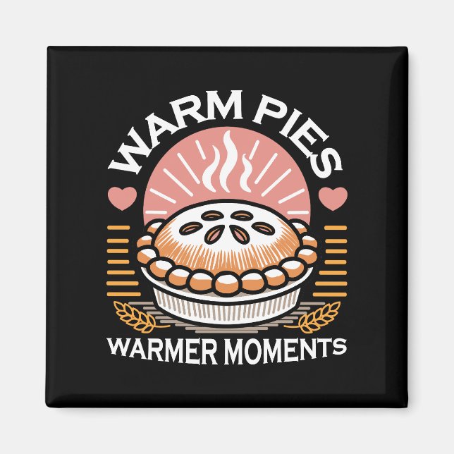 Varmare Pajer - Mysigt höstdesign Magnet (Framsidan)