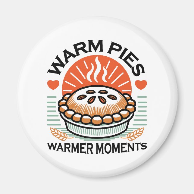 Varmare Pajer - Mysigt höstdesign Magnet (Framsidan)