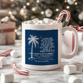 Varmare Sagoland Strand Palmträd Jul Kaffemugg