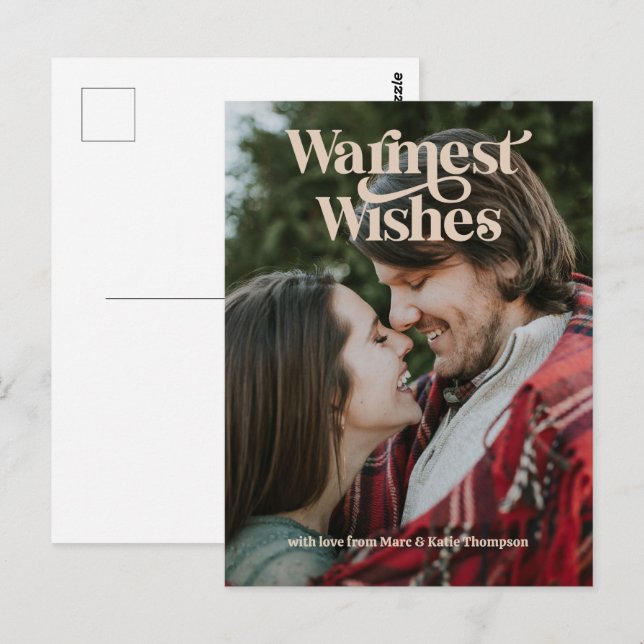 Varmast Önskemål-postkort för returtyp Vykort (Fram/baksida)