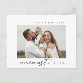 varmaste Önskemål, Jul Hälsning, Familjefoto Vykort