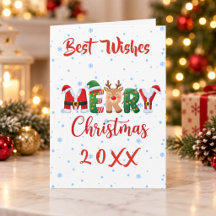 Varmaste önskningar God Jul 20XX Faltkort