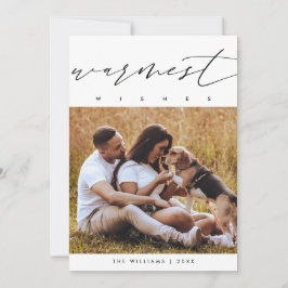 Varmaste önskningar, jul familj fotoöverlägg julkort