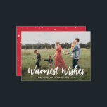 varmaste önskningar julkort<br><div class="desc">varmaste önskningar,  god jul kort med en anpassad familjebild. Anpassa gärna julbilden och texten.</div>