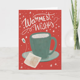 Varmaste önskningar Tea-rrific julkort Kort