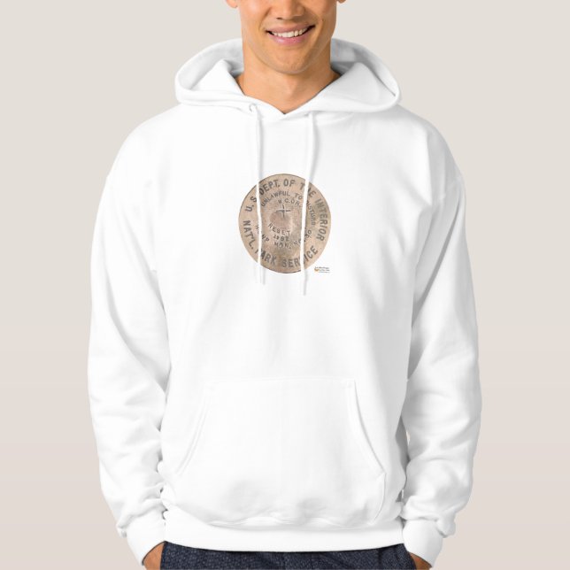 Varmbad US Dept Of The Interior Gåvor Kläder Hoodie (Framsida)