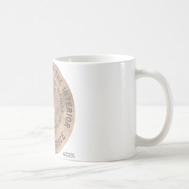 Varmbad US Dept Of The Interior Gåvor Kläder Kaffemugg (Höger)