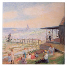 Varmdagen vid stranden