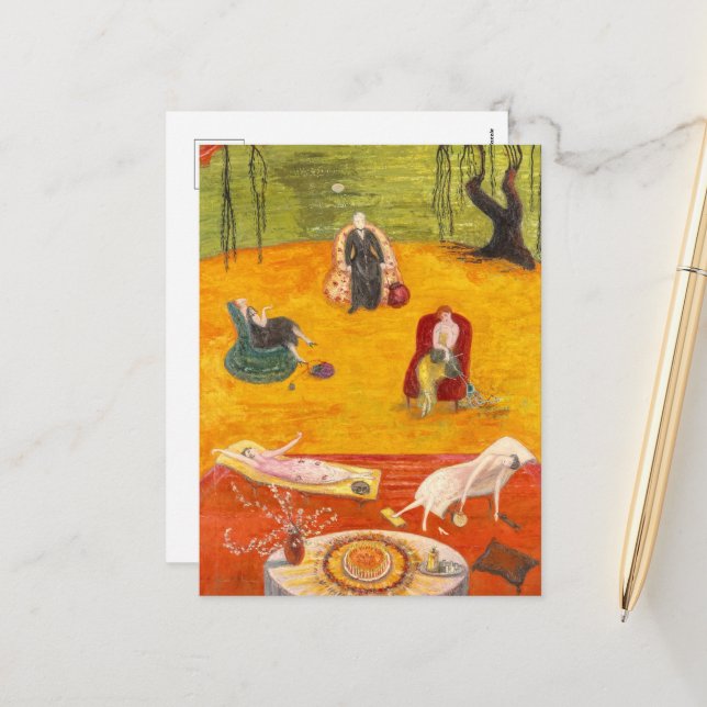 Värme av Florine Stettheimer Helg Vykort (Fram/Back In Situ)