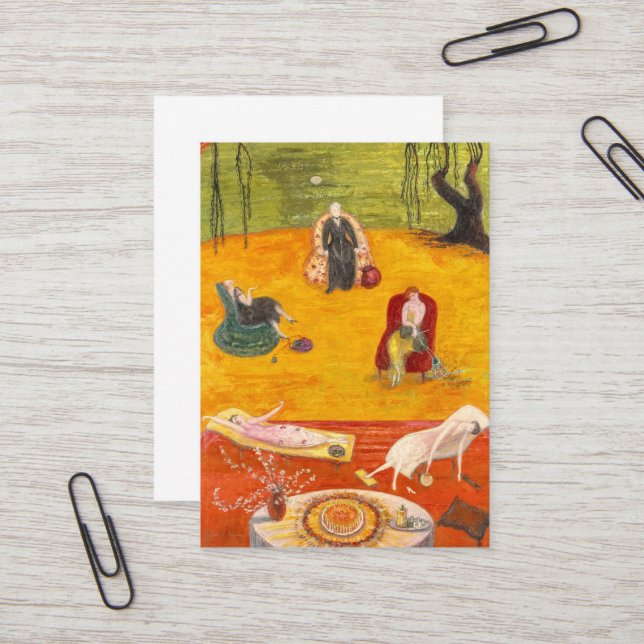 Värme av Florine Stettheimer Visitkort (Fram/Back In Situ)