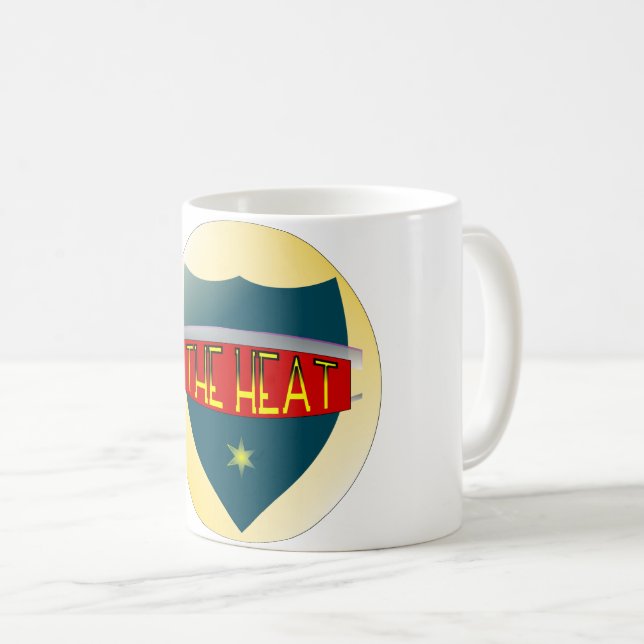 VÄRME - Dold Badge Mugg med Retro Star-styrka (Framsida höger)