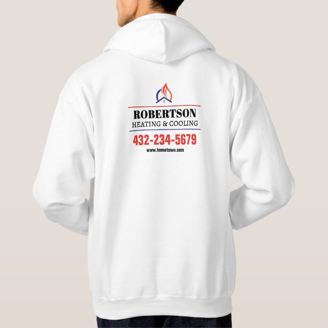 Värme och kyla HVAC Hoodie (Baksida)