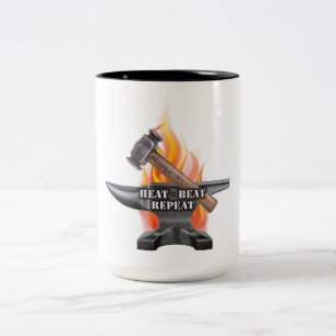 Värme, slag och repetera Mugg