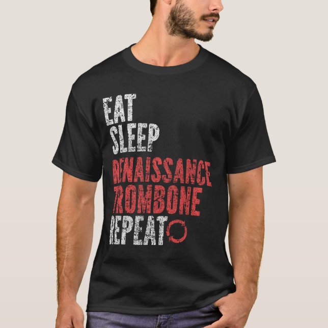 Värme Strömben i viloläge Upprepa Renaissancen T Shirt (Framsida)