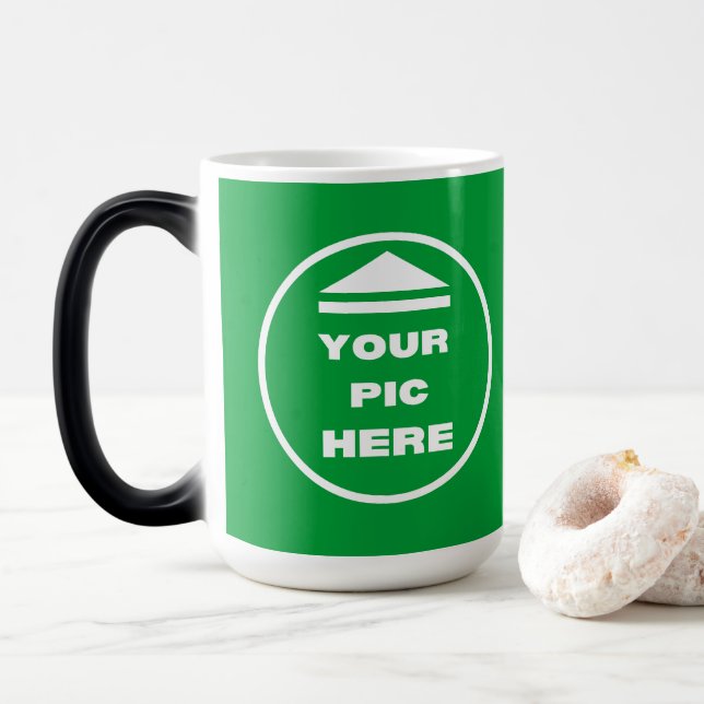 Värmeaktiverat Mugg - visar din bild 15 oz (Med munk)