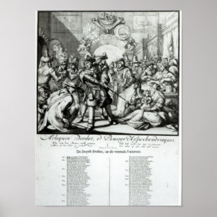Värmen panorerar babyen, c.1688 poster