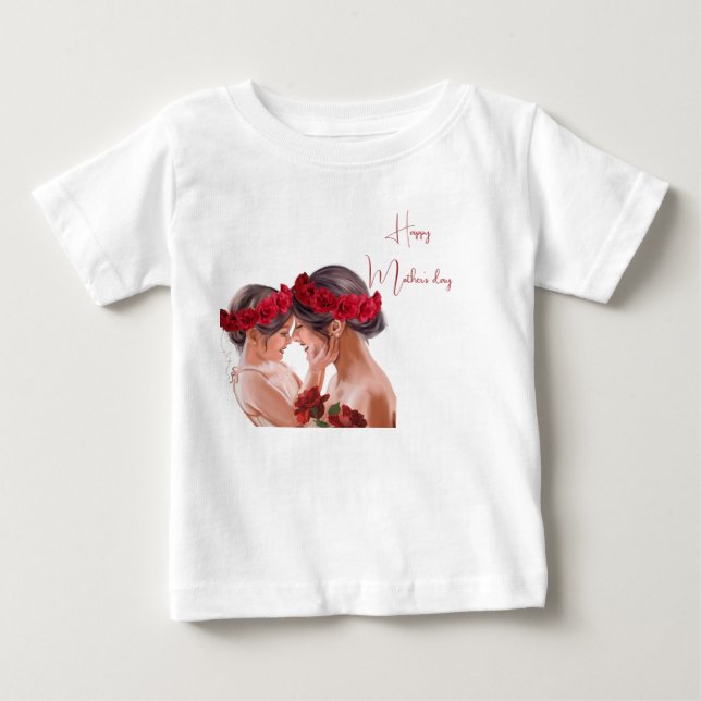Värmerikt personligt blomgåva t shirt (Framsida)