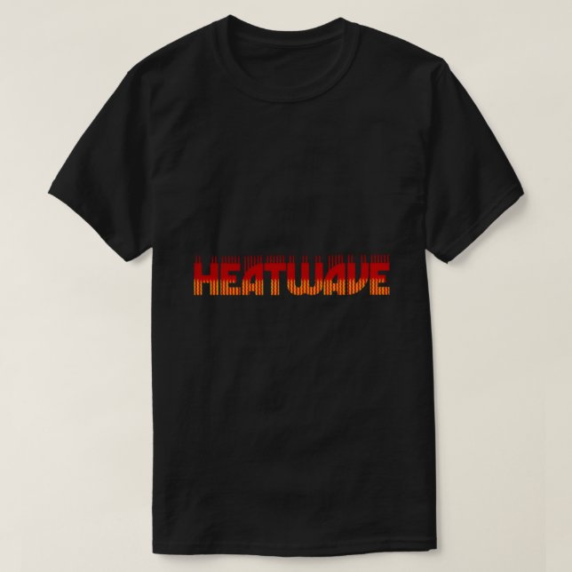 Värmevåg (band) logotyp för centraluppvärmning, kl t shirt (Design framsida)