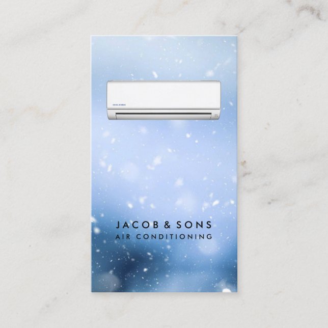 Värmeventilation Luft som konditionerar HVAC-verks Visitkort (Framsida)