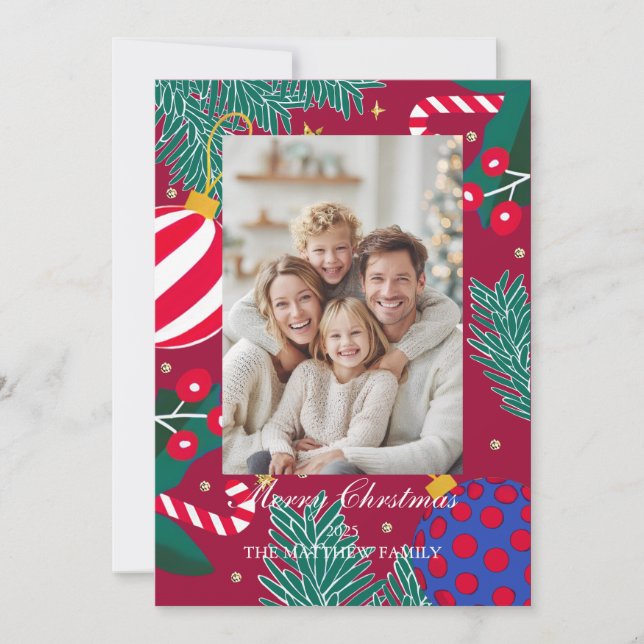 Varmfamiljens God jul-kort Inbjudningar (Framsida)