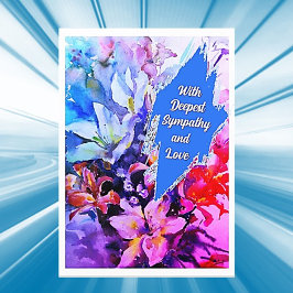 Varmfärgskort för skönhets-sympati för hälsning kort