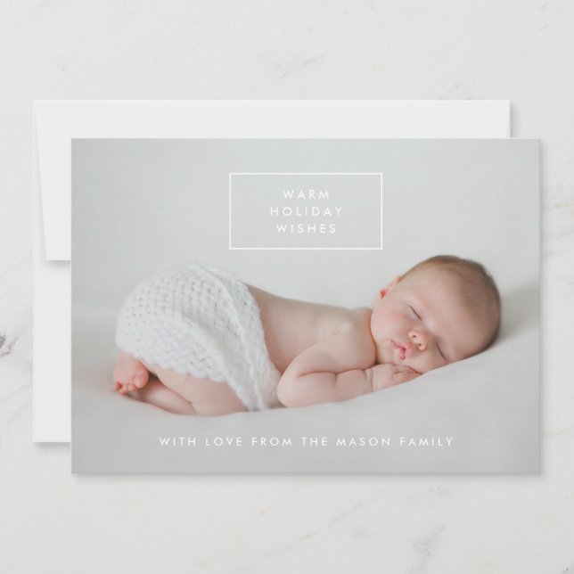 Varmfoto för Önskemål Helgdag i Helgdag Julkort (Framsida)