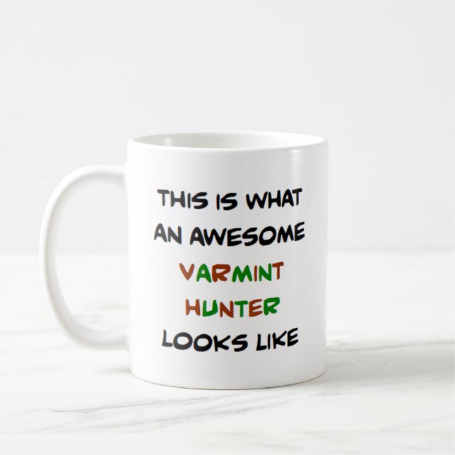 varmint hunter, fantastisk kaffemugg (Vänster)