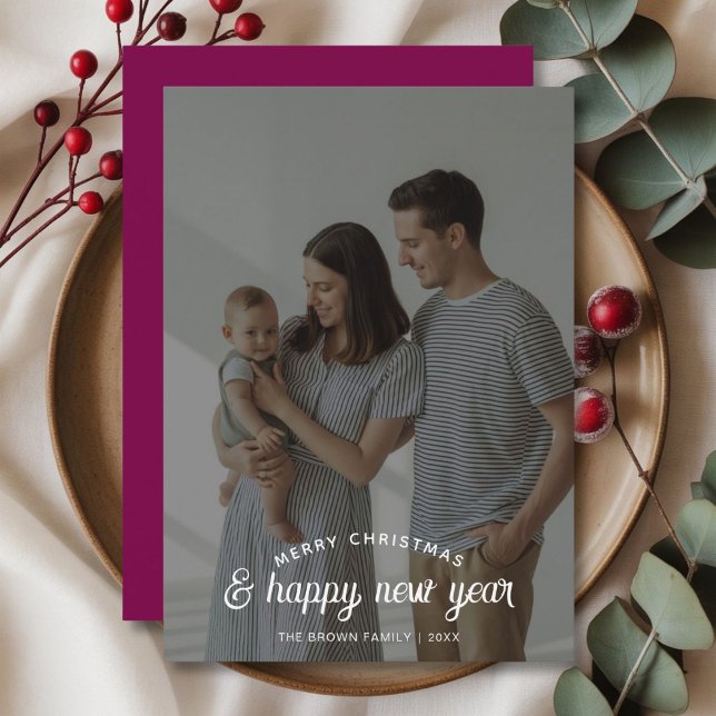 Varmkort god jul & Gott nytt år Helgdag Julkort (Skapare uppladdad)