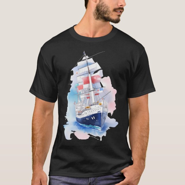 Varmkorv campingtillbehör stil t shirt (Framsida)