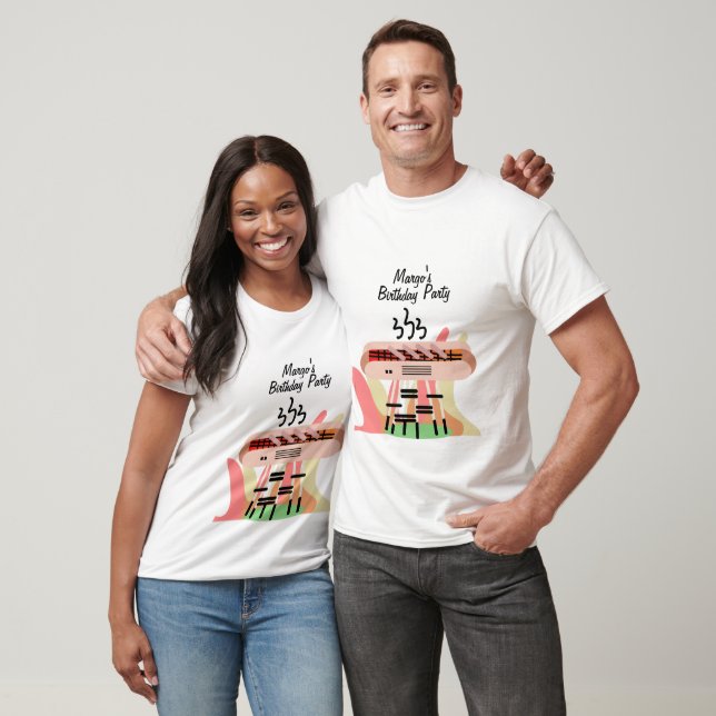 Varmkorv Grillning Födelsedagsfest Grillfest     T Shirt (Unisex)