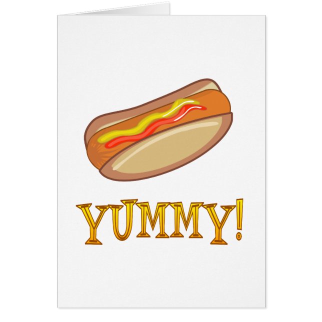 Varmkorv Hälsningskort (Framsidan)