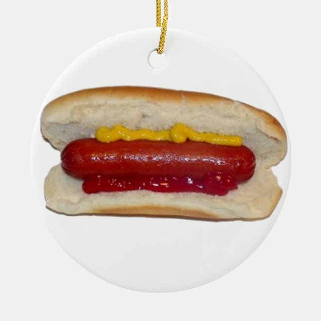 Varmkorv Julgransprydnad Keramik (Framsidan)